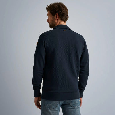 psw2308430 5281 zip jacket jacquard interlock sweat pme legend vest crop2
