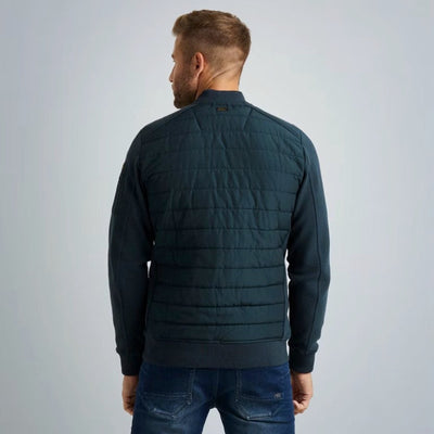 psw2308432 5073 zip jacket ottoman mixed padded nylon pme legend vest crop3