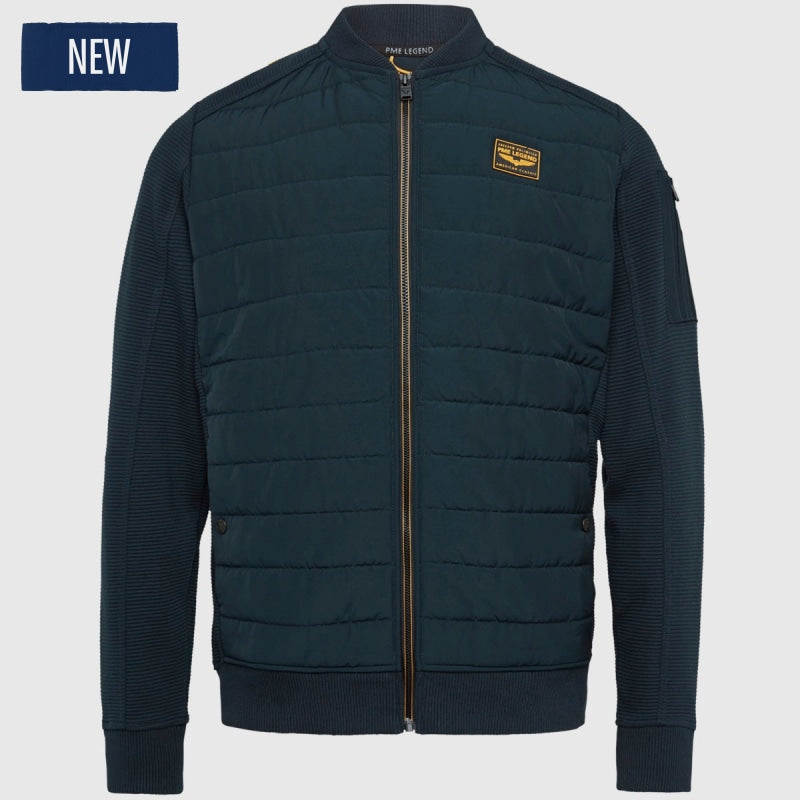 psw2308432 5073 zip jacket ottoman mixed padded nylon pme legend vest