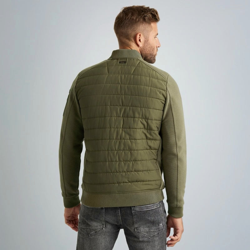 psw2308432 8036 zip jacket ottoman mixed padded nylon pme legend vest crop2