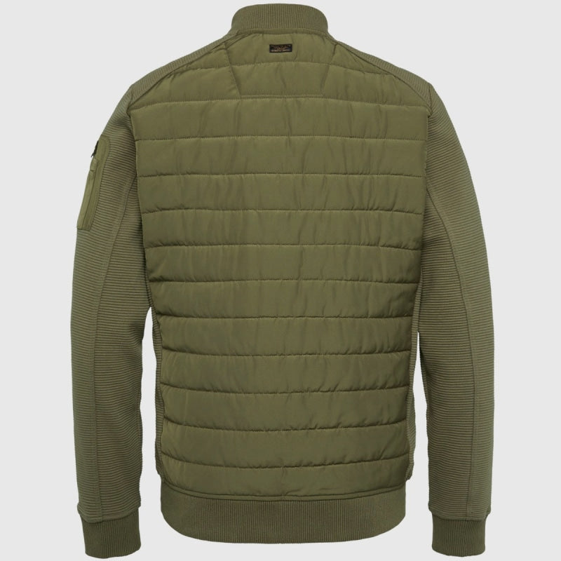 psw2308432 8036 zip jacket ottoman mixed padded nylon pme legend vest back