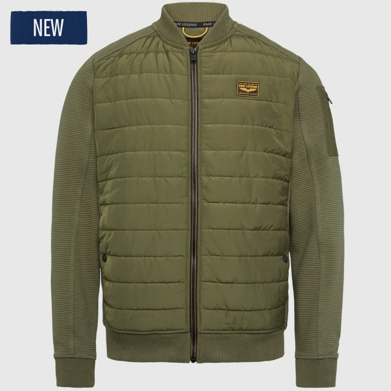 psw2308432 8036 zip jacket ottoman mixed padded nylon pme legend vest