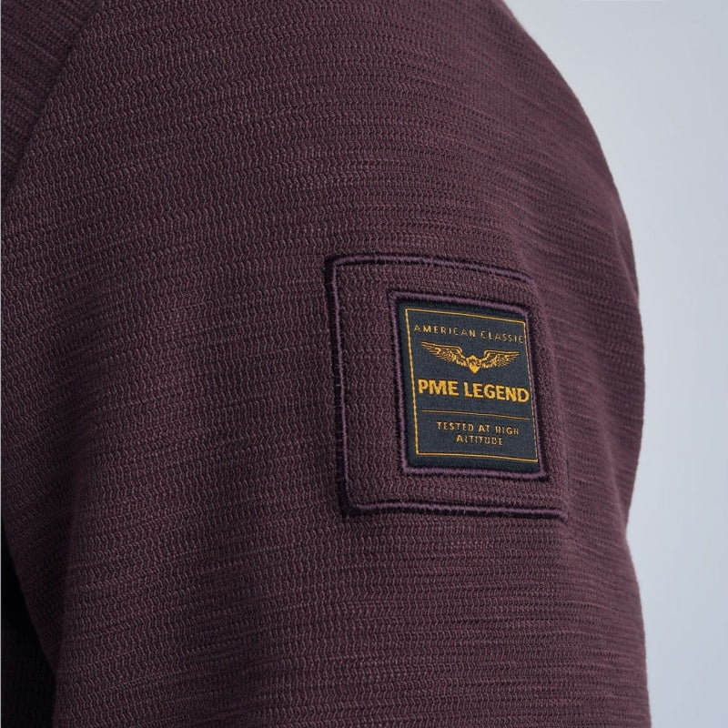 Crewneck Slub Look Jacquard Sweat Sweater