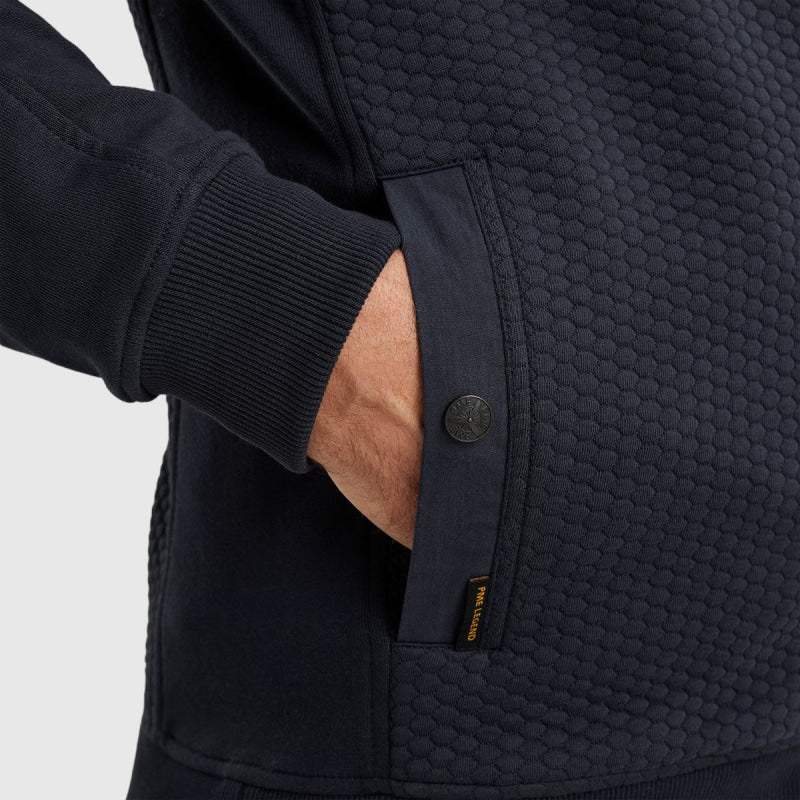 psw2402410-5281 zip jacket jacquard interlock sweat pme legend vest crop4