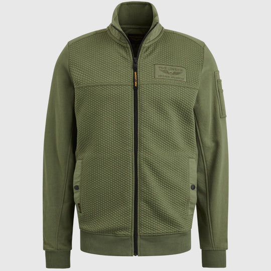 psw2402410-6149 zip jacket jacquard interlock sweat pme legend vest crop1