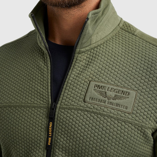 psw2402410-6149 zip jacket jacquard interlock sweat pme legend vest crop6