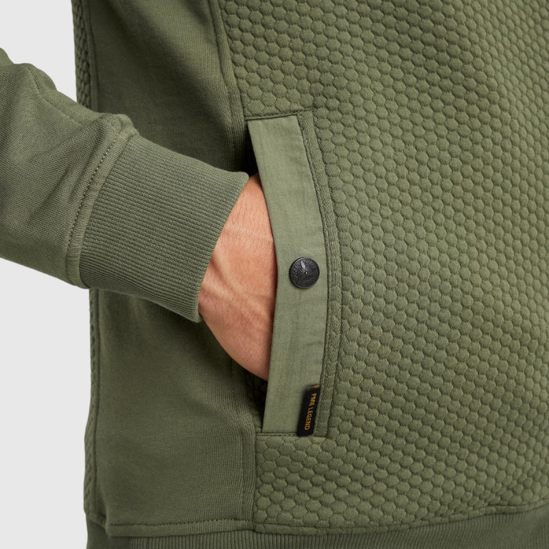 psw2402410-6149 zip jacket jacquard interlock sweat pme legend vest crop4