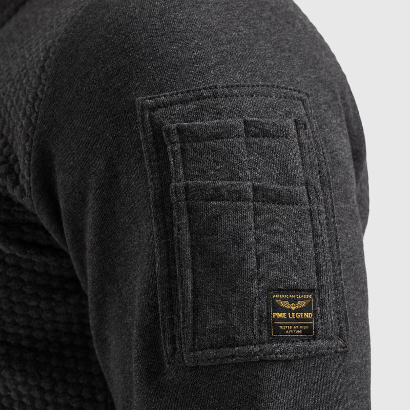 psw2402410-996 zip jacket jacquard interlock sweat pme legend vest crop4