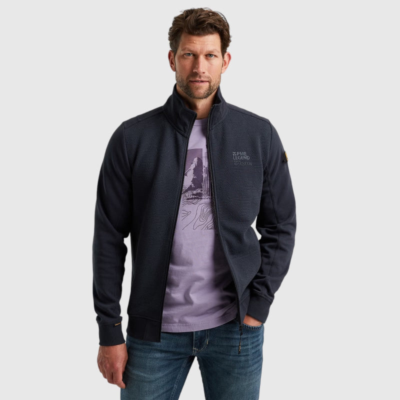 Pme Legend Zip Jacket Jacquard Interlock Sweat M Sweater