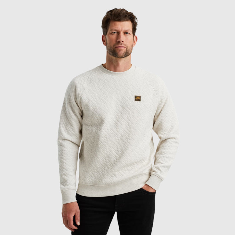 PSW2410471-910 PME Legend Crewneck Cable Jacquard Sweat