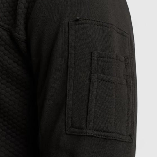 PSW2509436-999 PME Legend Zip Jacket Jacquard Interlock Sweat Black