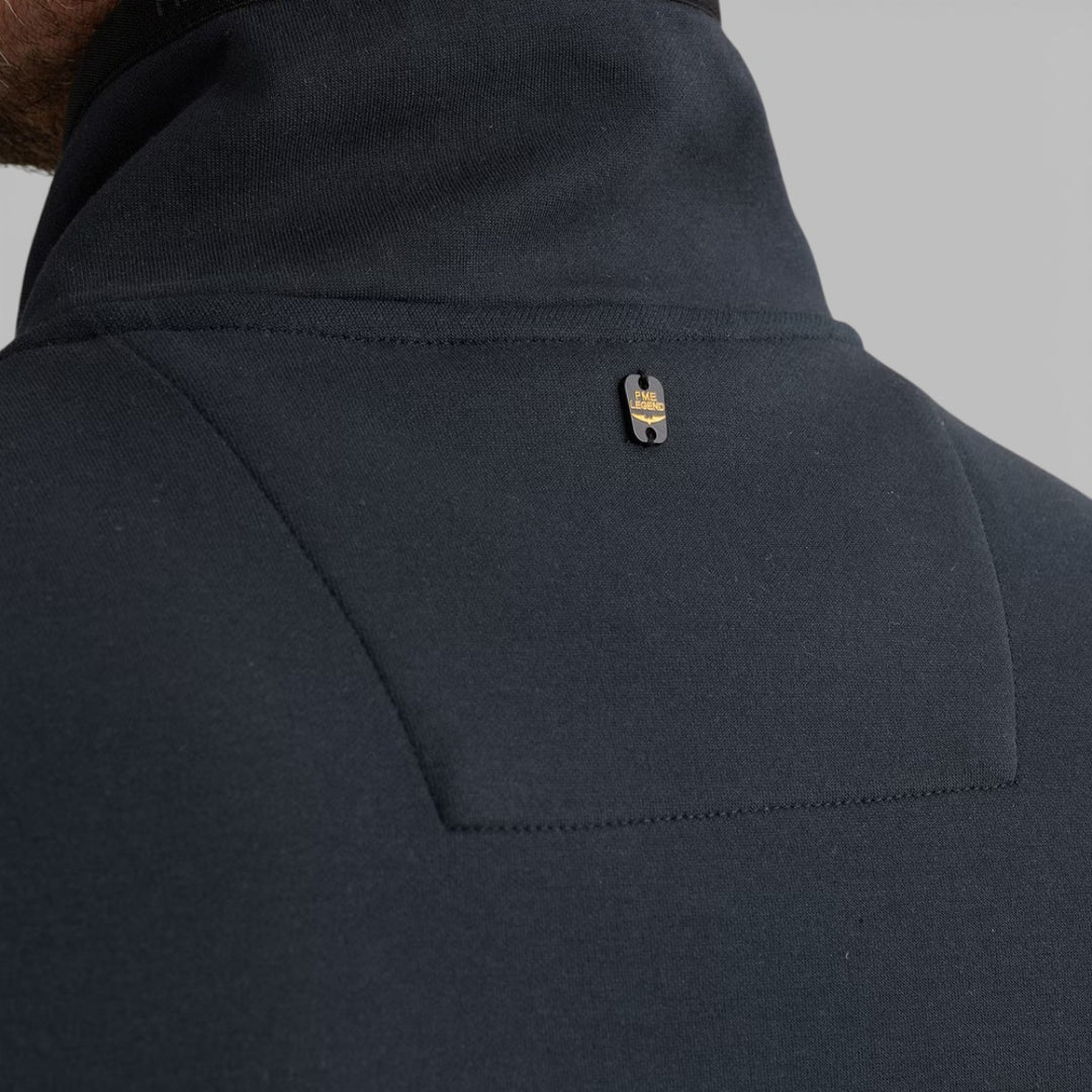 PSW2602476-5281 PME Legend Zip Jacket Jacquard Interlock Sweat Salute / Donkerblauw
