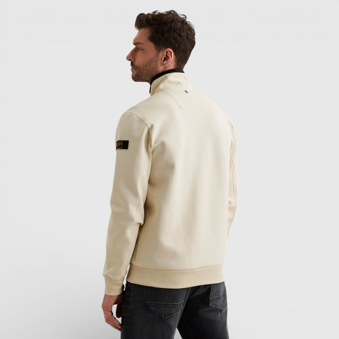 PSW2602476-7013 PME Legend Zip Jacket Jacquard Interlock Sweat Bone White / Wit
