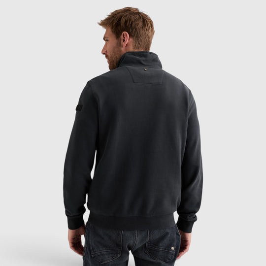 PME Legend Sweater Half Zip met Garment-Dye Wassing