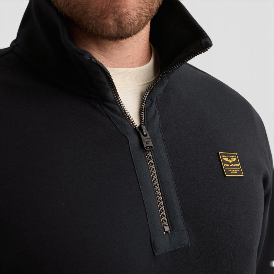 PME Legend Sweater Half Zip Collar Interlock Jersey
