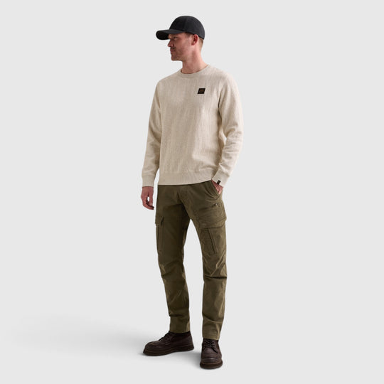 PME Legend Sweater Allover Jacquardpatroon en Badge