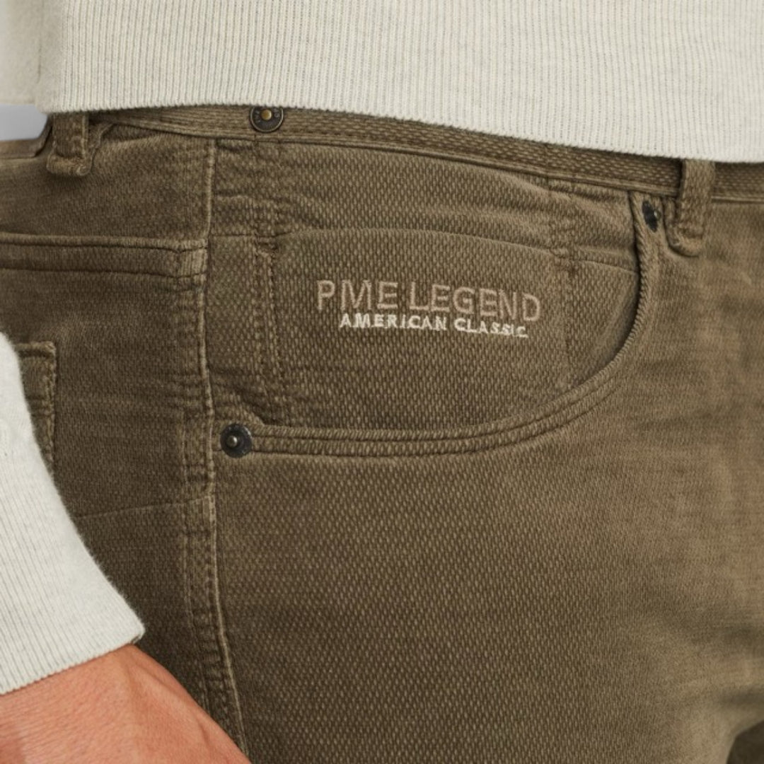 PTR2510640-6444 PME Legend NightFlight Jeans Structure Soft Touch Brown