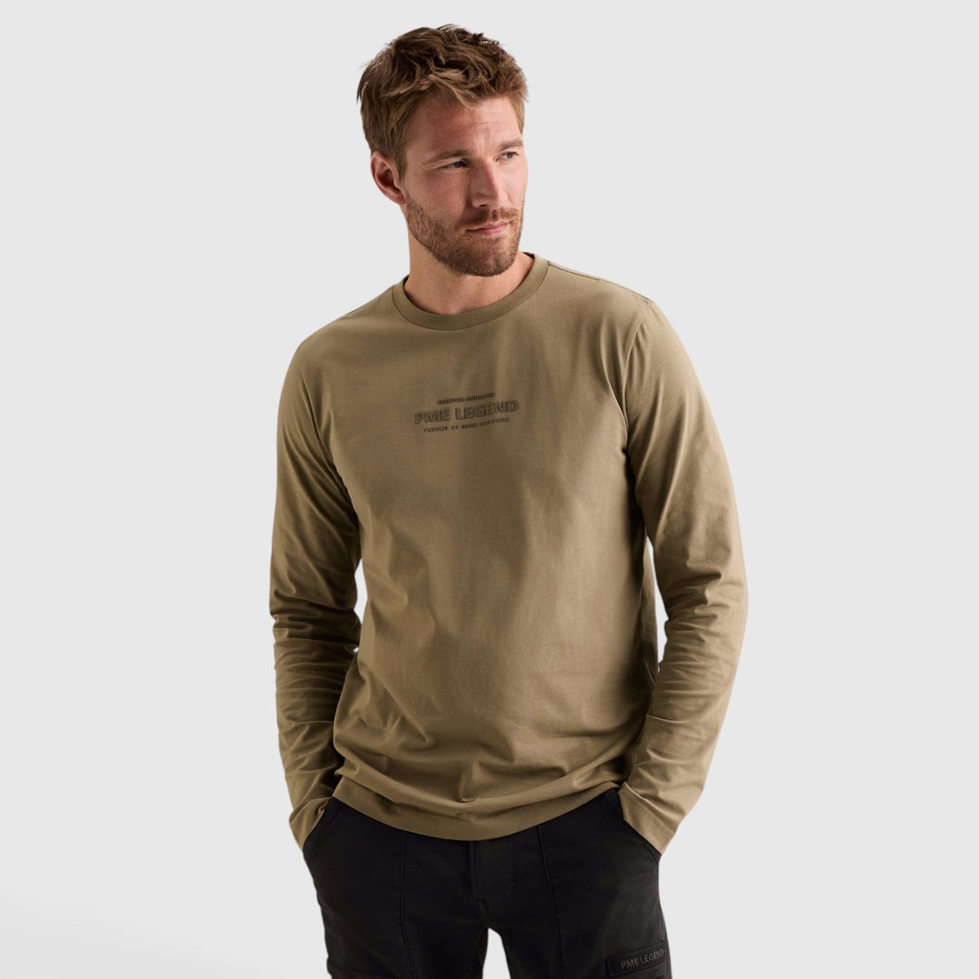 PME Legend T-shirt met Lange Mouwen en Artwork