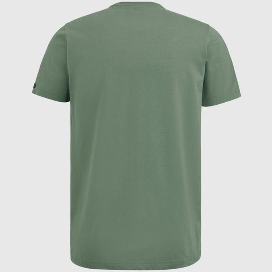ptss2309565 6423 round neck cotton jersey pme legend t-shirt agave green back