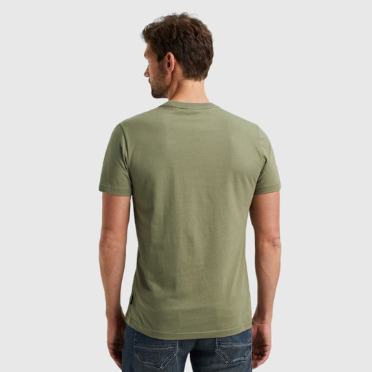 ptss2402574-6149 round neck single jersey pme legend t-shirt green back