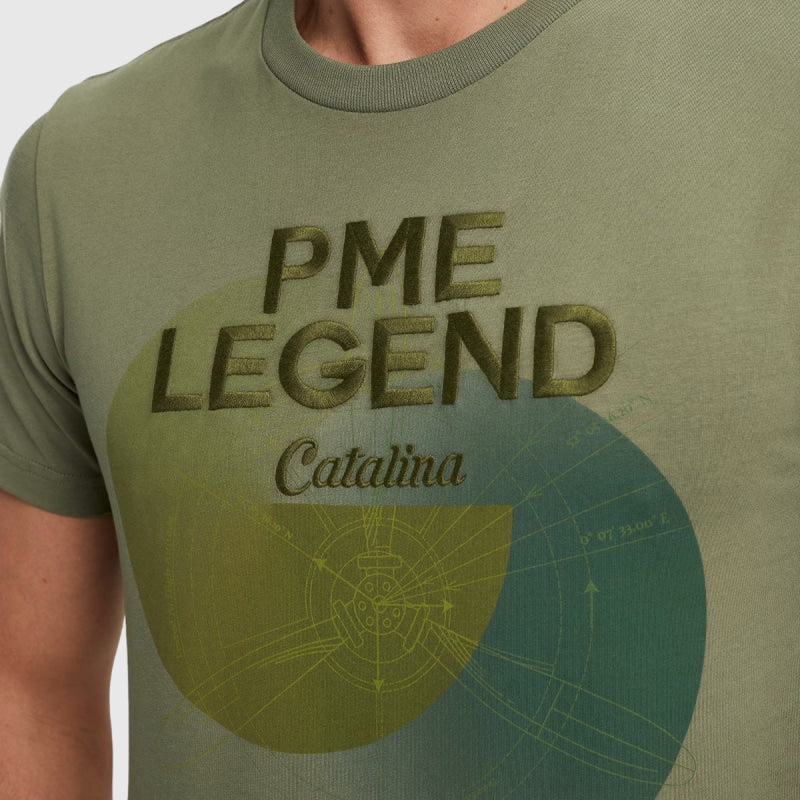 ptss2402574-6149 round neck single jersey pme legend t-shirt green crop3