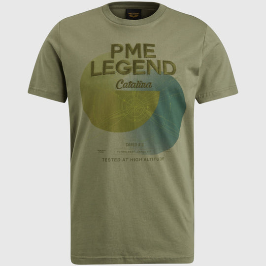 ptss2402574-6149 round neck single jersey pme legend t-shirt green crop1