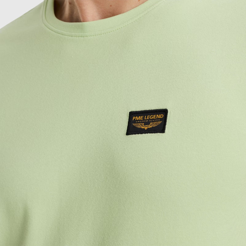 ptss2403599-6356 round neck guyver t-shirt pme legend shirt lime crop1