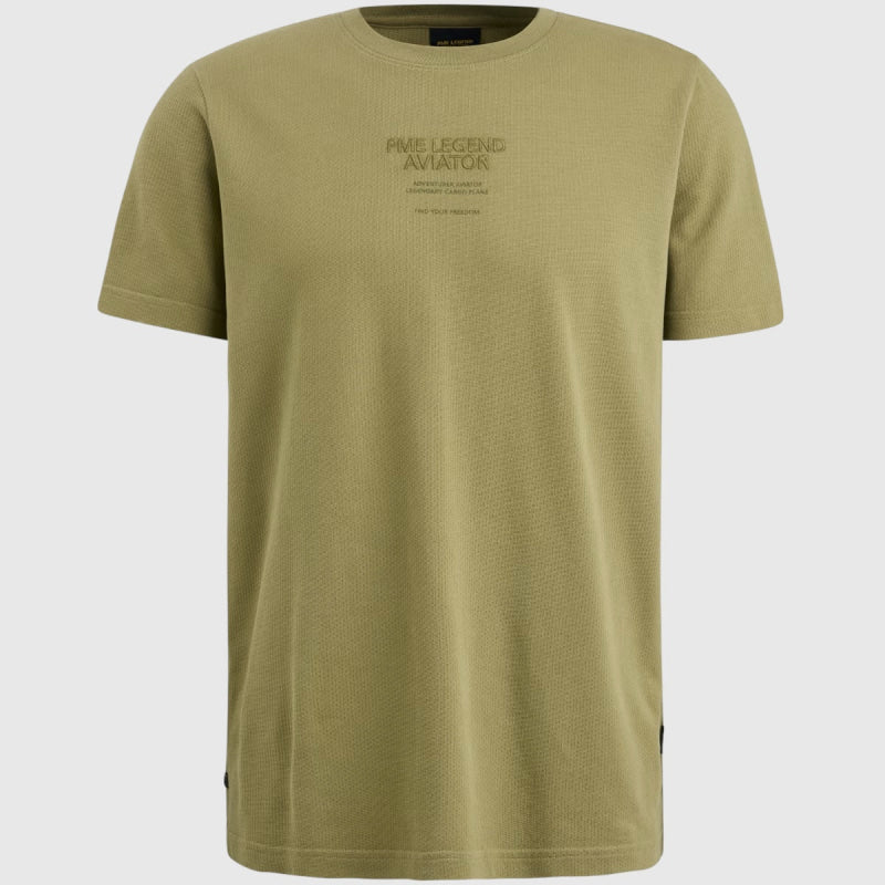 PTSS2408564-6399 PME Legend Short Sleeve Round Neck Textured Jersey