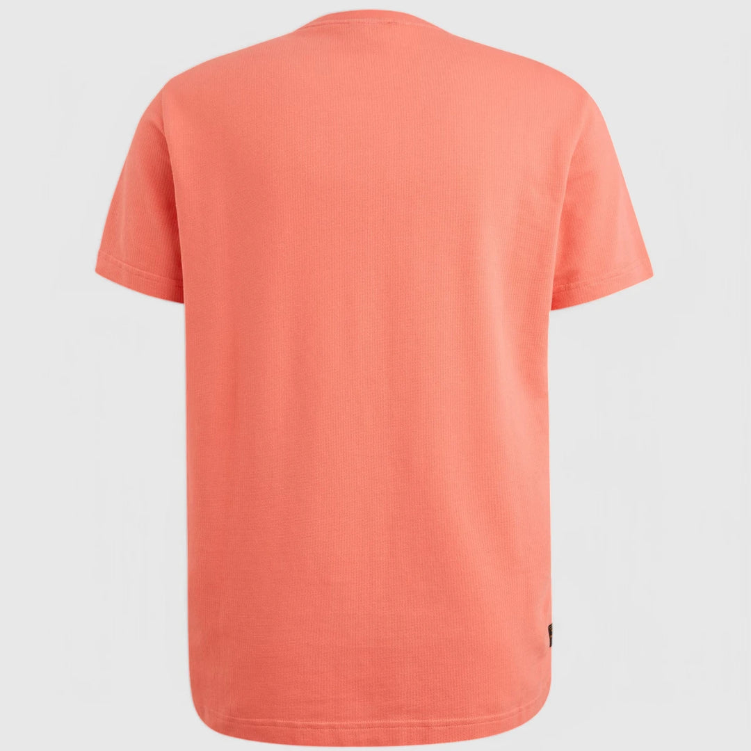 PTSS2504577-3067 PME Legend T-Shirt Round Neck Textured Jersey Porcelain Rose