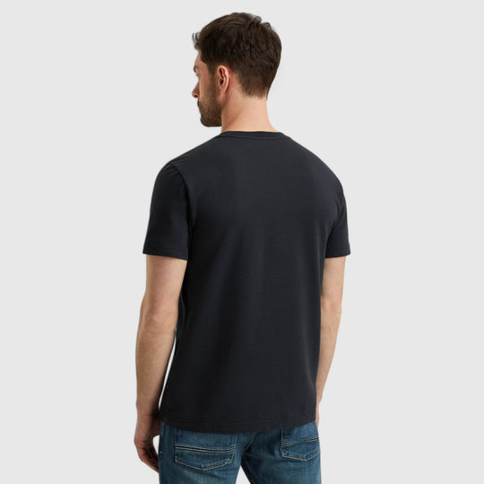 PTSS2504577-5281 PME Legend T-Shirt Round Neck Textured Jersey Salute/Navy