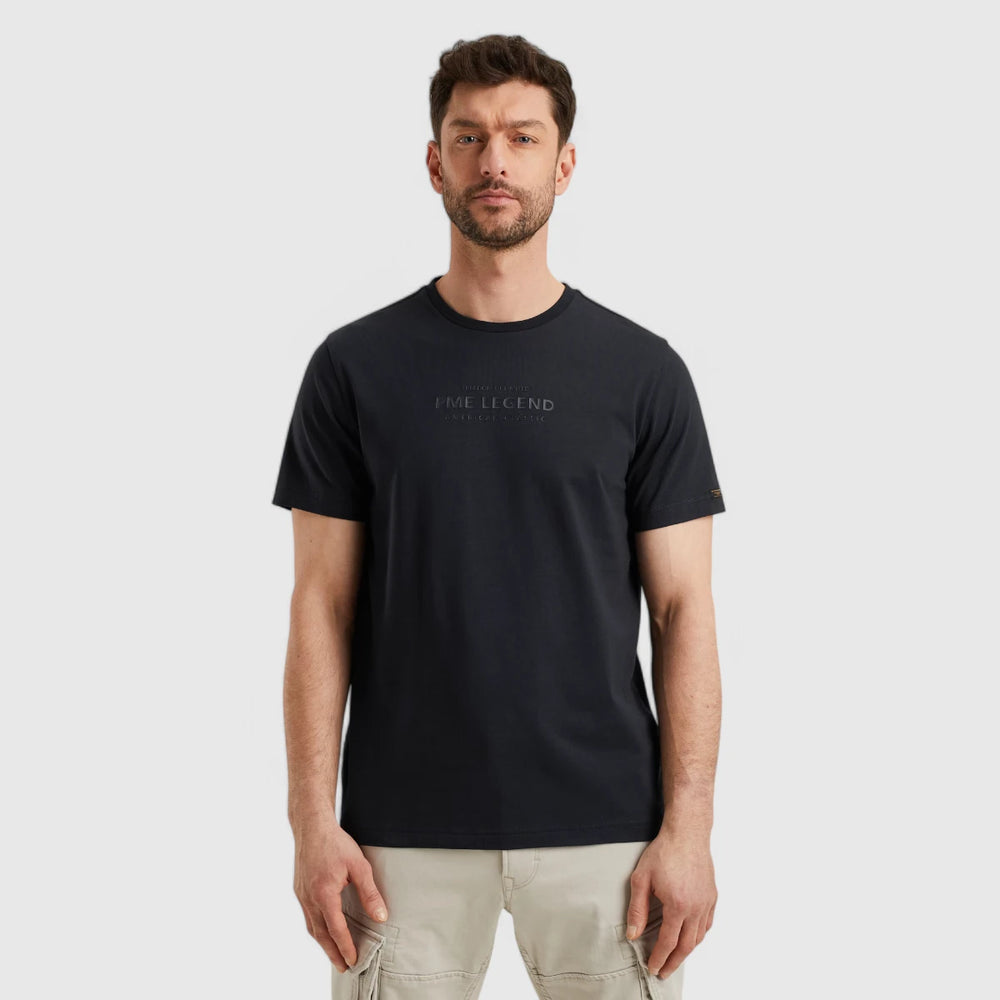 PTSS2504584-5281 PME Legend Round Neck Cotton Elastane Jersey Salute/Navy