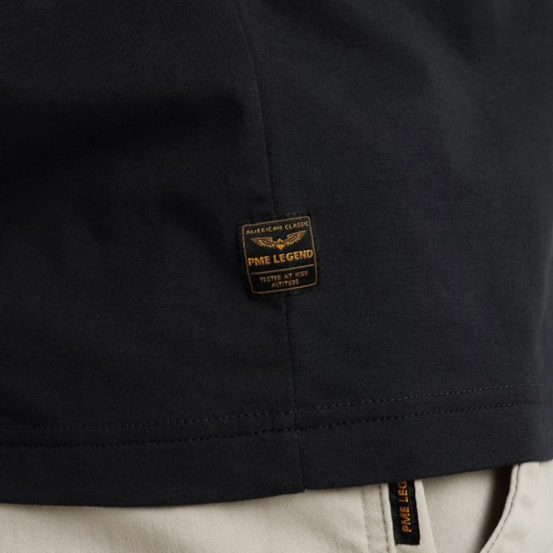 PTSS2504584-5281 PME Legend Round Neck Cotton Elastane Jersey Salute/Navy