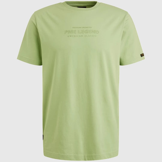 PTSS2504584-6258 PME Legend Round Neck Cotton Elastane Jersey Quiet Green