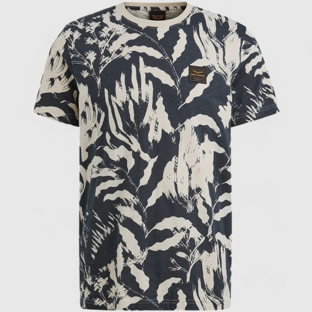 PTSS2504588-5281 PME Legend T-Shirt Slub Jersey All Over Print Salute