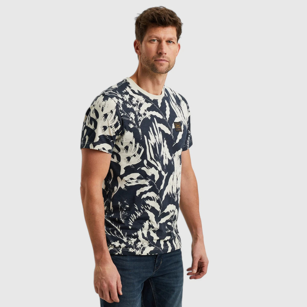 PTSS2504588-5281 PME Legend T-Shirt Slub Jersey All Over Print Salute