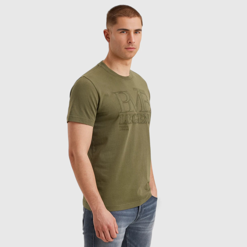 PTSS2504592-6149 PME Legend Round Neck Single Jersey Deep Lichen Green