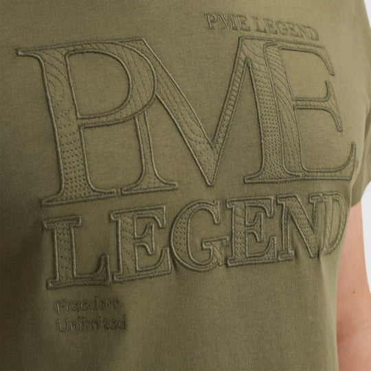 PTSS2504592-6149 PME Legend Round Neck Single Jersey Deep Lichen Green