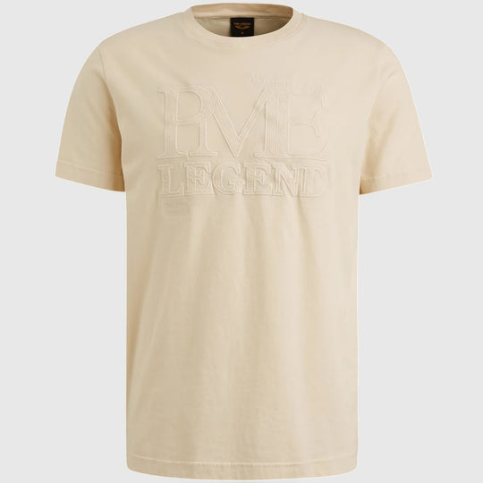 PTSS2504592-7013 PME Legend Round Neck Single Jersey Bone White