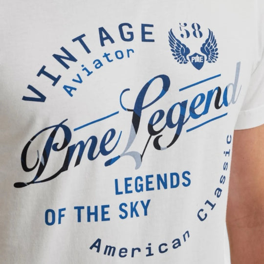 PTSS2504596-7003 PME Legend T-Shirt Jersey Play Bright White