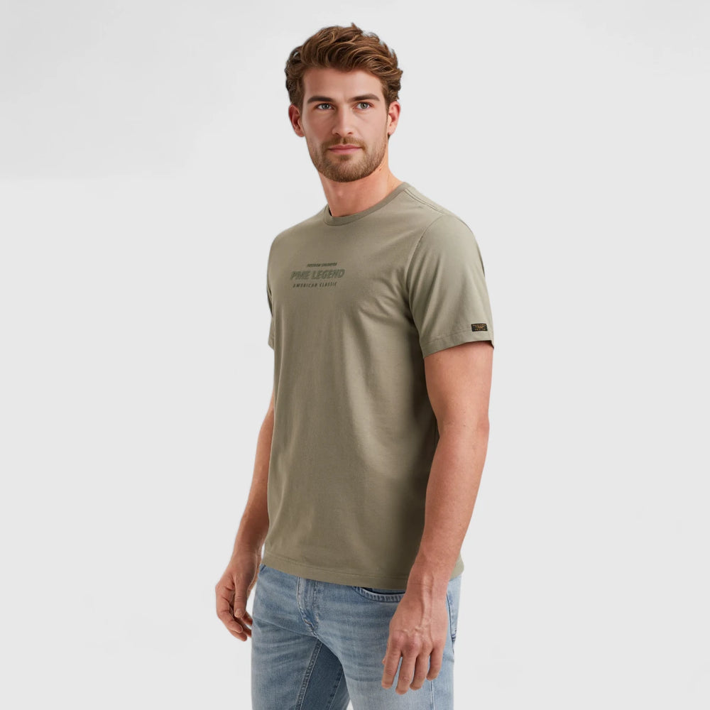 PTSS2505570-6170 PME Legend Round Neck Cotton Elastane Jersey Shadow