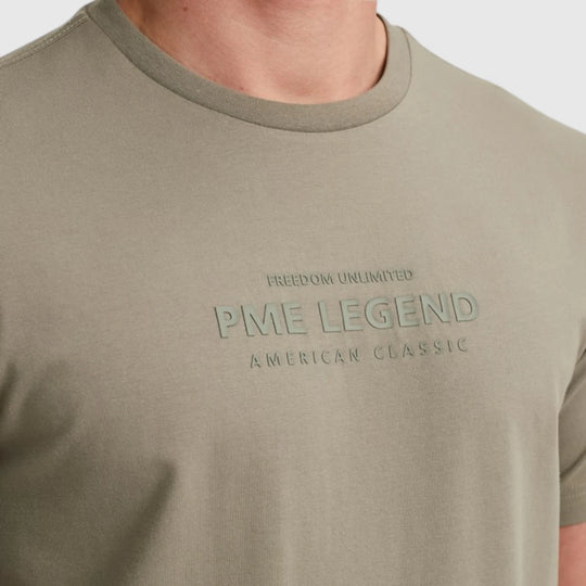 PTSS2505570-6170 PME Legend Round Neck Cotton Elastane Jersey Shadow