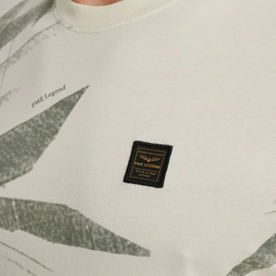 PTSS2505578-7013 PME Legend T-Shirt Jersey All Over Print Bone White