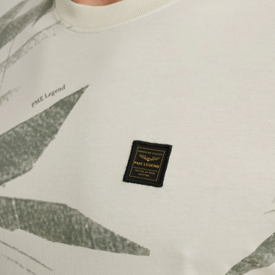 PTSS2505578-7013 PME Legend T-Shirt Jersey All Over Print Bone White