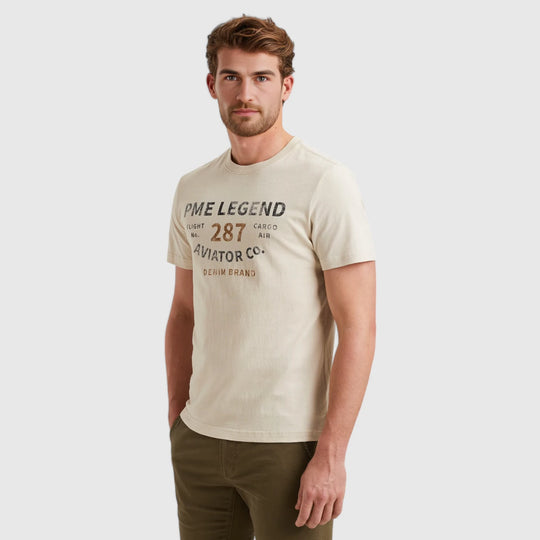 PTSS2506552-7011 PME Legend T-Shirt Open End Jersey Beech