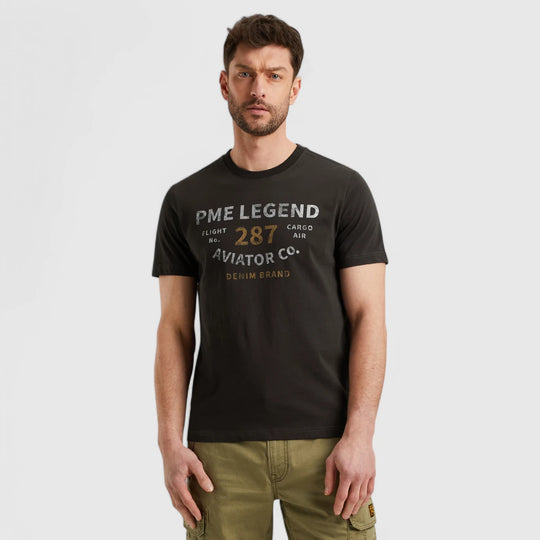 PTSS2506552-9140 PME Legend T-Shirt Open End Jersey Opsidian