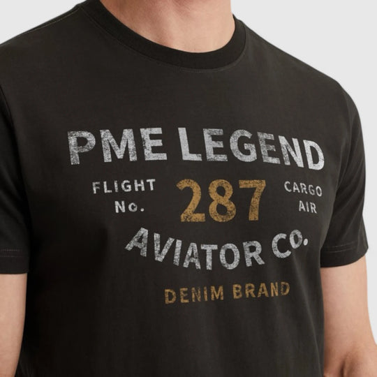 PTSS2506552-9140 PME Legend T-Shirt Open End Jersey Opsidian