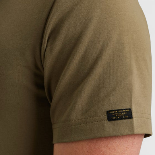 PTSS2510584-6389 PME Legend T-Shirt Cotton Elastane Jersey Dusky Green / Groen