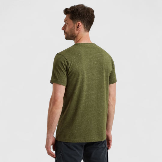 PTSS2511532-6213 PME Legend T-Shirt Round Neck Melange Jersey Four Leaf Clover