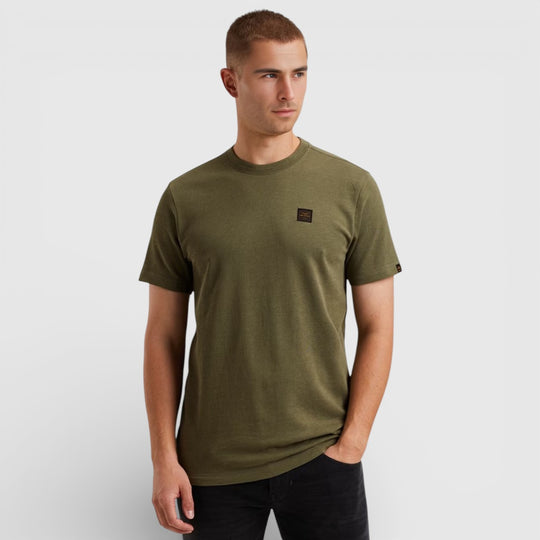 PTSS2511565-6213 PME Legend T-Shirt Korte Mouw Ronde Hals Heavy Slub Jersey Four Leaf Clover / Groen