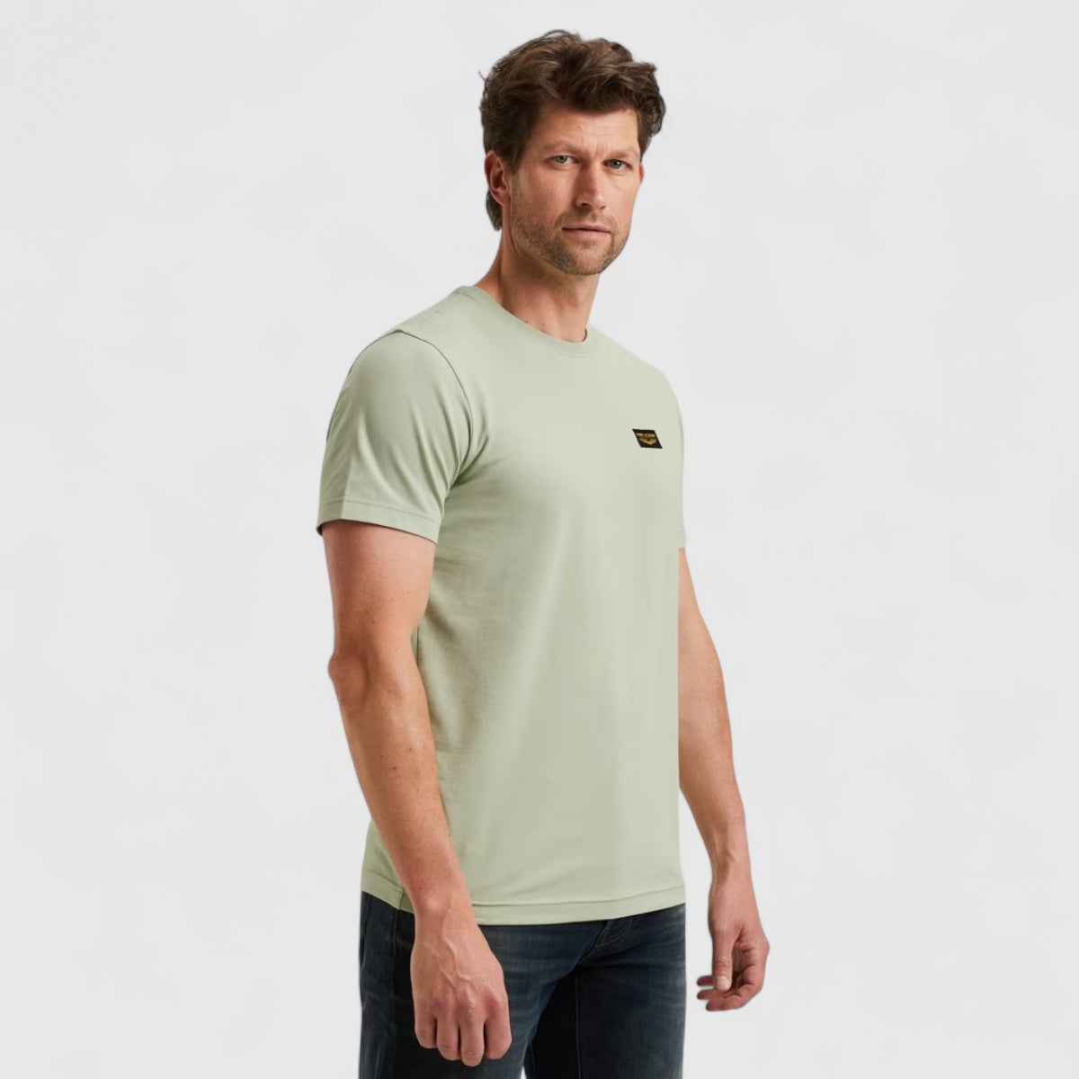 PTSS2511599-6163 PME Legend Short Sleeve Round Neck Guyver T-Shirt Desert Sage / Groen